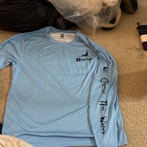Light Blue Men's Swim Rash Guard